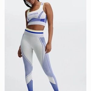NWOT Fabletics Seamless High Waisted Panel Leggings and Top